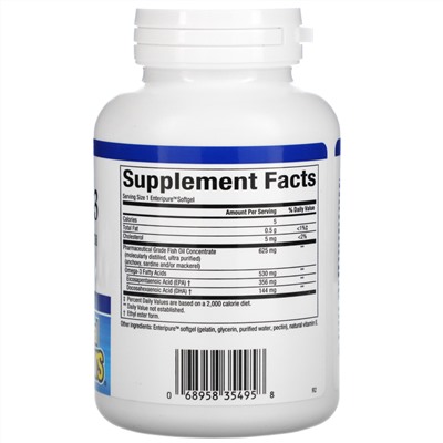 Natural Factors, RxOmega-3 Mini-Gels, 500 mg, 120 Enteripure Softgels