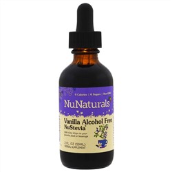 NuNaturals, NuStevia™, ванильная, безалкогольная стевия, 59 мл (2 жидких унции)