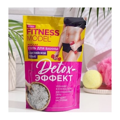 Фитокосметик Соль для ванн морская detox-эффект 500гр Fitness model body