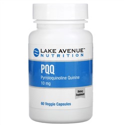 Lake Avenue Nutrition, пирролохинолинхинон, 10 мг, 60 растительных капсул