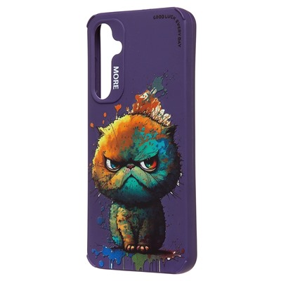 Чехол-накладка - SC335 для "Samsung Galaxy S23 FE"  (кот) (violet) (227153)