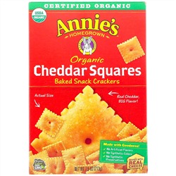 Annie's Homegrown, Organic Cheddar Squares, Baked Snack Crackers, 7.5 oz (213 g)