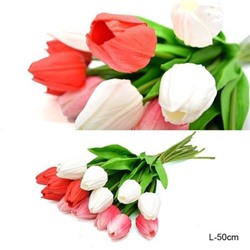 Цветок искусственный Тюльпан 50 см / 7 /уп 50/600/ латэкс