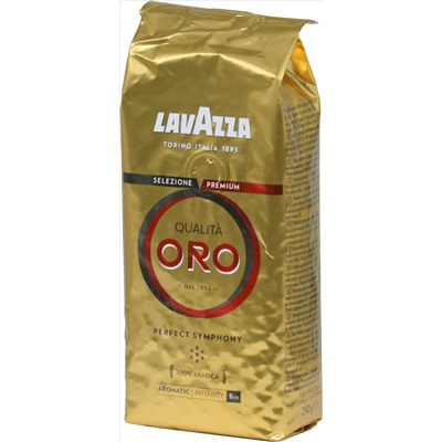 LAVAZZA. ORO (зерновой) 250 гр. мягкая упаковка