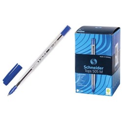 Ручка шариковая 1.0мм Tops 505M синяя 150603 Schneider