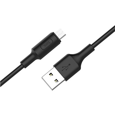 Кабель USB - micro USB Hoco X25 (повр. уп)  100см 2A  (black)