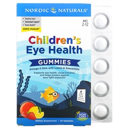 Nordic Naturals, Children's Eye Health Gummies, Ages 2-12, Strawberry Lemonade, 30 Gummies