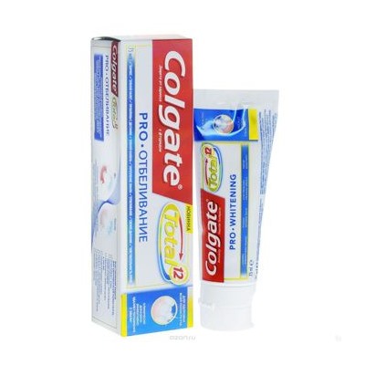 Colgate зубная паста Тотал 12 Pro-Отбеливание 75мл