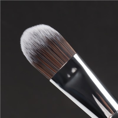 Кисть для макияжа «PREMIUM», 17,5 см, цвет чёрный