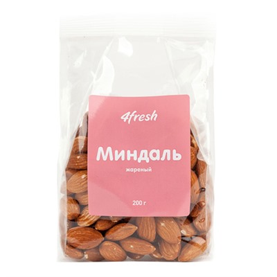 Миндаль отборный жареный 4fresh food, 200 г