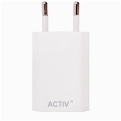 Адаптер Сетевой Activ Clean Line (повр. уп.) USB 1,5A/7,5W (white)