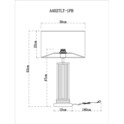 Декоративная настольная лампа Arte Lamp MATAR A4027LT-1PB