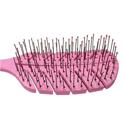 Массажная био-расческа для волос Solomeya Scalp Massage Bio Hair Brush Pink (51)