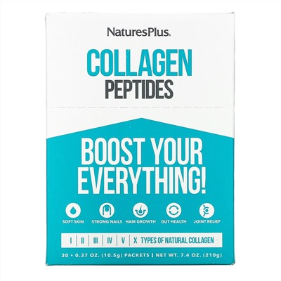 Nature's Plus, Collagen Peptides, 20 Stick Packets, 0.37 oz. (10.5 g) Each