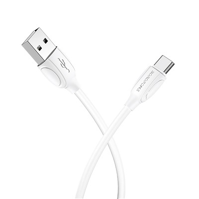 Кабель USB - Type-C Borofone BX19 20W 100см 3A  (white)