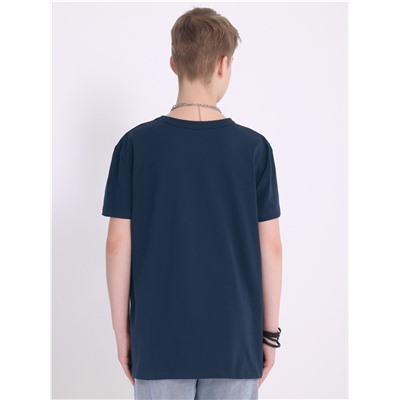футболка 1ПДФК4518001; темно-синий77 / Великий гений