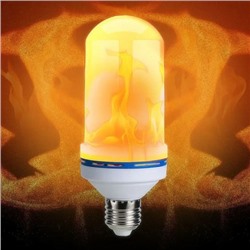 Декоративная LED Flame Bulb лампа с эффектом огня