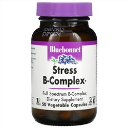 Bluebonnet Nutrition, Stress B-Complex, 50 Vegetable Capsules