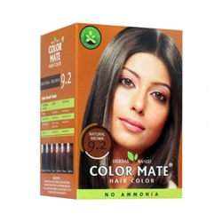 Color Mate Краска для волос, 5 пакетиков по 15г, натуральный коричневый цвет 9.2