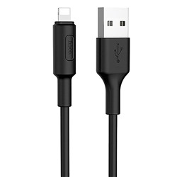 Кабель USB - Apple lightning Hoco X25  100см 2A  (black)