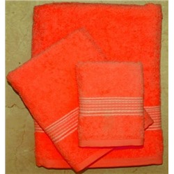 Набор махровых полотенец "Трио"-апельсин 3 шт (40*70 см, 50*90 см,70*130 см) в индив. упак. хлопок 100%