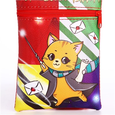 Подарочный набор детский «Волшебство рядом», сумка, значок, цвет красный