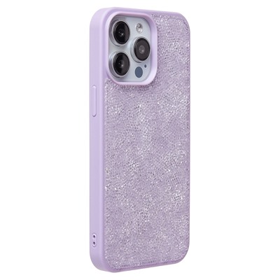 Чехол-накладка - PC071 POSH SHINE для "Apple iPhone 15 Pro Max" россыпь кристаллов (ice violet) (231614)