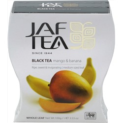 JAF TEA. Черный. Манго-банан 100 гр. карт.пачка