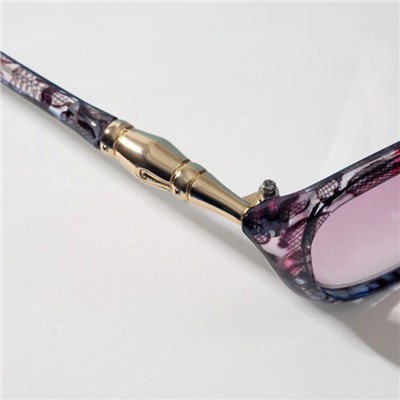 Готовые очки Восток 6623 тонированные, цвет фиолетовый, отгибающаяся дужка, +1,5