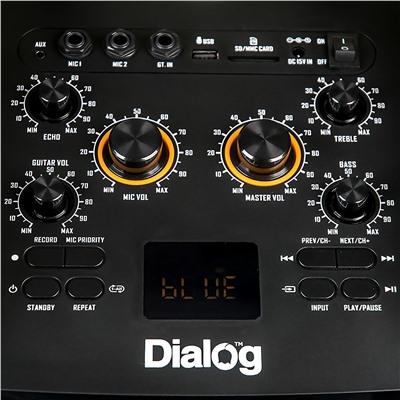 Портативная акустика напольная Dialog Oscar AO-210, микрофон BT (повр. уп.) (black)