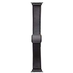 Ремешок - ApW38 Square buckle Apple Watch 38/40/41 mm экокожа (black)