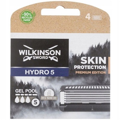 Copy: Кассеты для бритвы Schick (Wilkinson Sword) HYDRO-5 Skin Protection Premium Edition (4шт)