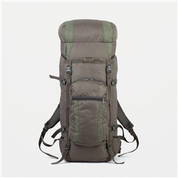 Рюкзак туристический, Taif, 70 л, отдел на шнурке, наружный карман, 2 боковые сетки, цвет оливковый