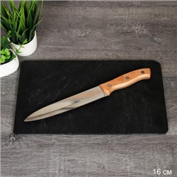 Нож кухонный 28х16 см/ручка дерево/ C43-602 /уп 360/