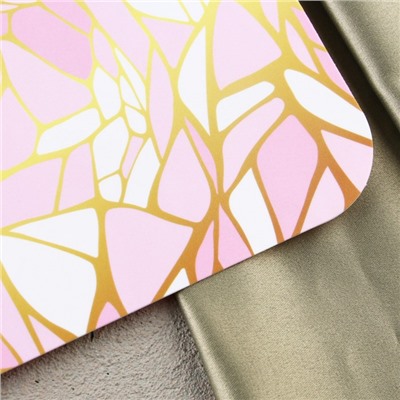 Доска разделочная пластиковая «Розовая мозаика», 30х20 см