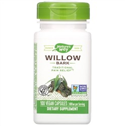 Nature's Way, Willow Bark, 400 mg, 100 Vegan Capsules