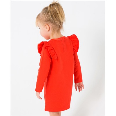 Платье для девочки Crockid КР 5497 ярко-красный1 к197