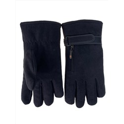 Утеплённые мужские перчатки цвет черный