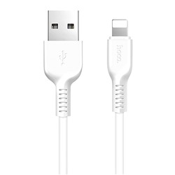 Кабель USB - Apple lightning Hoco X13 Easy (повр. уп)  100см 2A  (white)