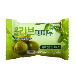 Пилинг-мыло с экстрактом оливы Olive Aleumi, Корея, 150 г