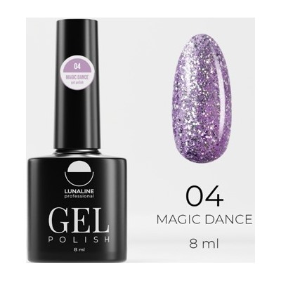LunaLine Гель-лак Magic Dance т.04 фиолетовый 8мл