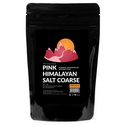 Соль "Розовая гималайская" (крупная) / 100% natural rock salt Ufeelgood, 200 г