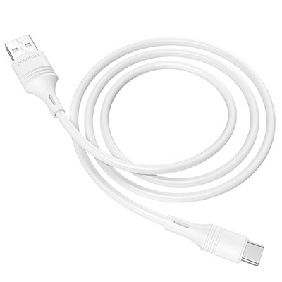Кабель USB - Type-C Borofone BX43 CoolJoy  100см 3A  (white)