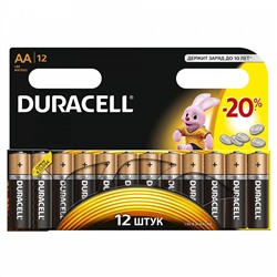 Батарейка Duracell Basic AA 12 шт блистер