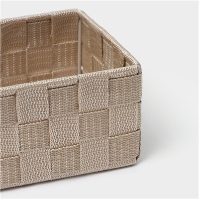 Набор корзин для хранения LaDо́m, ручное плетение, 4 шт: от 13×13×9 см до 28×28×10 см, цвет бежевый