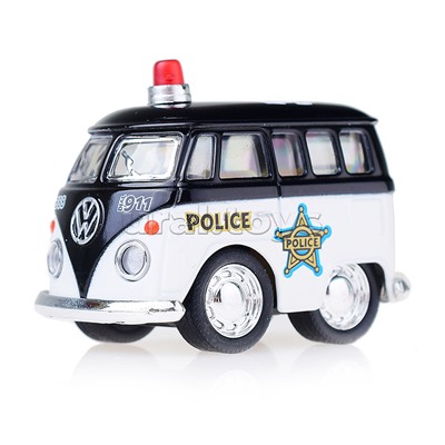 Модель Little Van (Police/ Firefighter) мет., инерц. (в пакете)