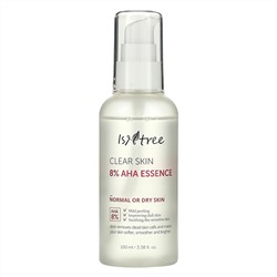 Isntree, Clear Skin 8% AHA Essence, эссенция, 100 мл (3,38 жидк. унции)