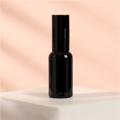 Бутылочка стеклянная для хранения, с распылителем «Black», 30 мл, цвет чёрный