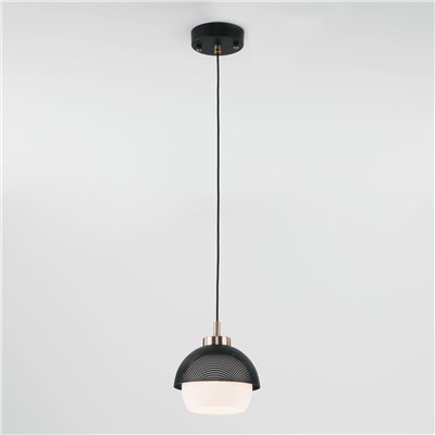 Подвесной светильник в стиле лофт 50106/1 античная бронза / черный