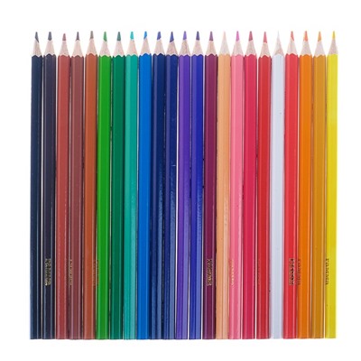 Карандаши 24 цвета «Гамма» «Классические», стержень d=2.6 мм, шестигранные